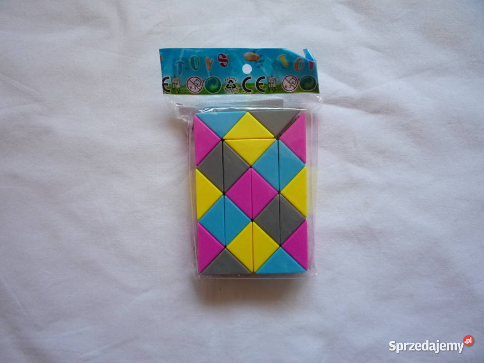 Układanka kolorowy wąż 24 el Kostka sensoryczna Szczecin