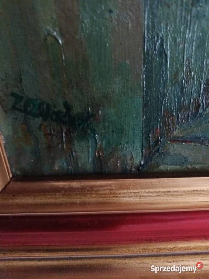 Prowansalski szlak gorski sygnowany Malarstwo Malbork