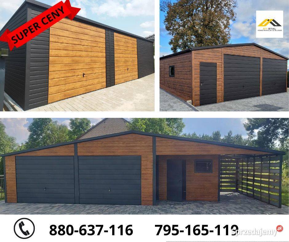 Garaż z blachy Wiata Hala Magazyn pod Zakład Zabłudów