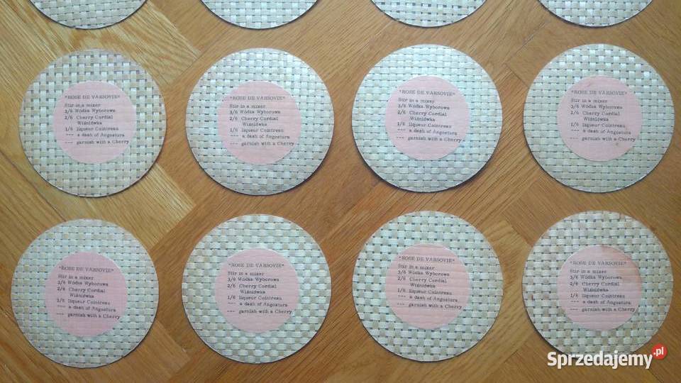 Podkładki podstawki WÓDKA WYBOROWA Polmos ROSE Chorzów sprzedam