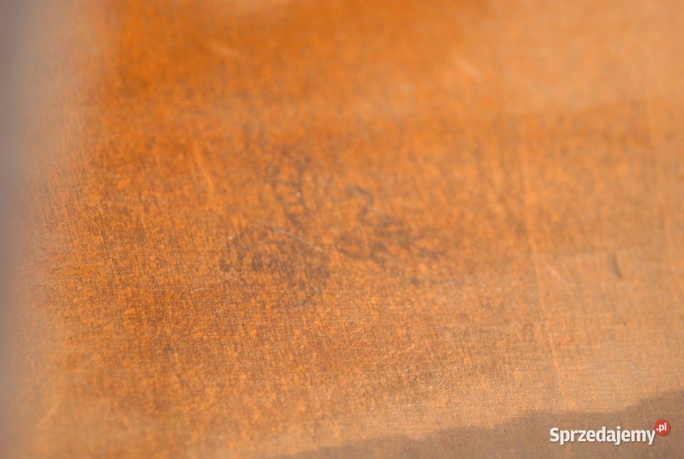 Stary głośnik Niemiecki sygnowany drewniany Cieszyn