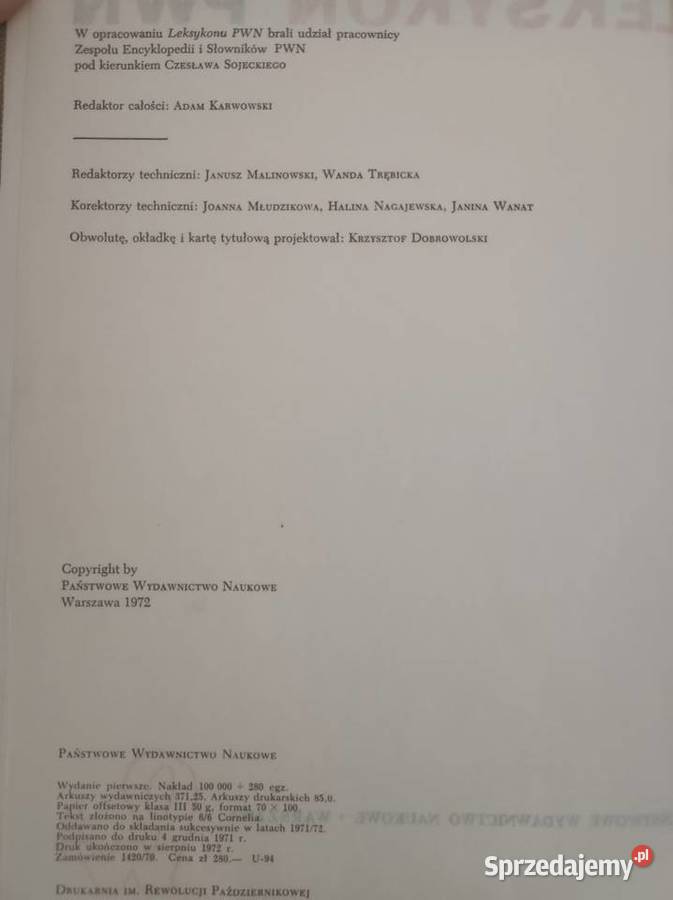 prl vintage retro kolekcjonerski Leksykon PWN Kielce sprzedam