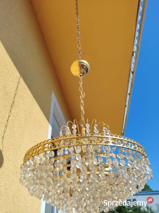 mosiężny żyrandol kaskadowy lubuskie Gorzów Wielkopolski