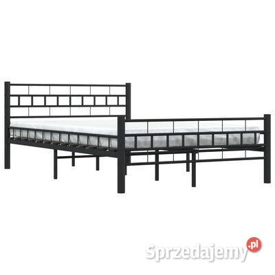 vidaXL Rama łóżka czarna stal 140 x 200 285278 Warszawa