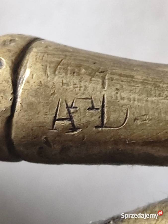 Antyczna figurka z brązu sygnowana AD 1764 Janów Lubelski