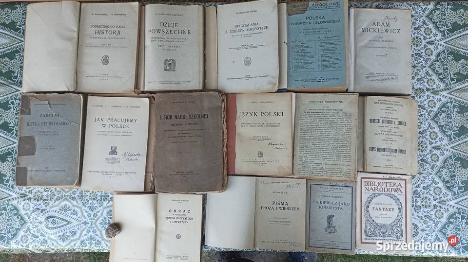 Stare przedwojenne książki, lata od 1900 do 1935