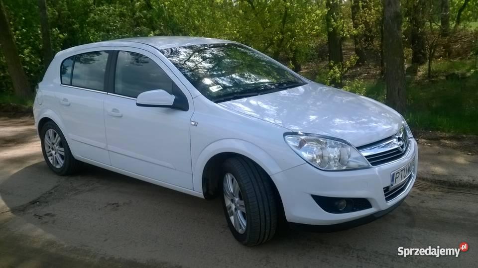 Opel astra H liftpółskórybiała perła