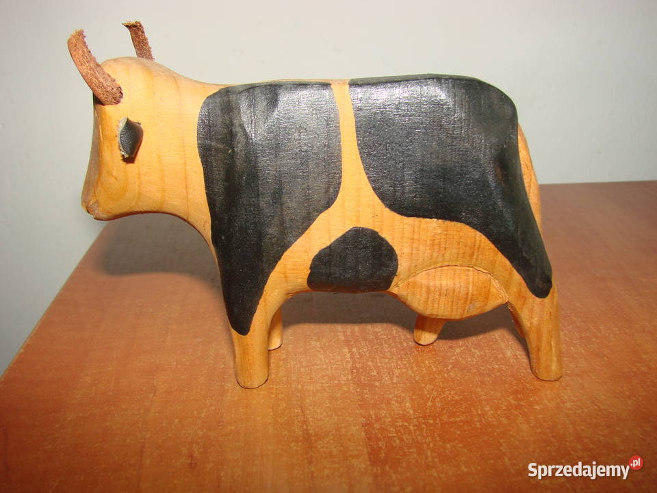 Krowa drewniana figurka Pruszcz Gdański