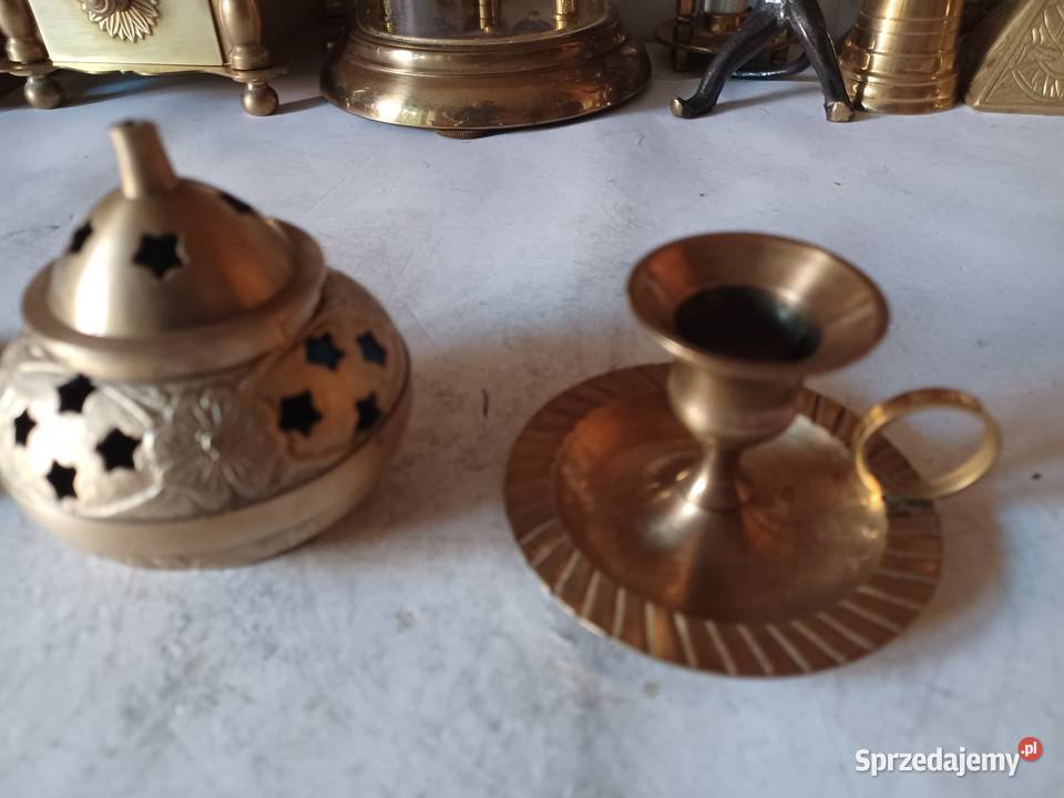 Komplet dwóch kaganków i kadzielnica Kolekcja wielkopolskie Poznań sprzedam
