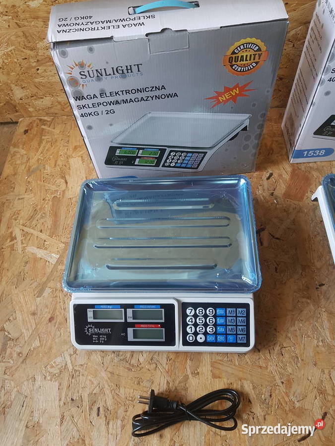 Waga sklepowa z udźwigiem do 40 sunlight 2 g Głogowa