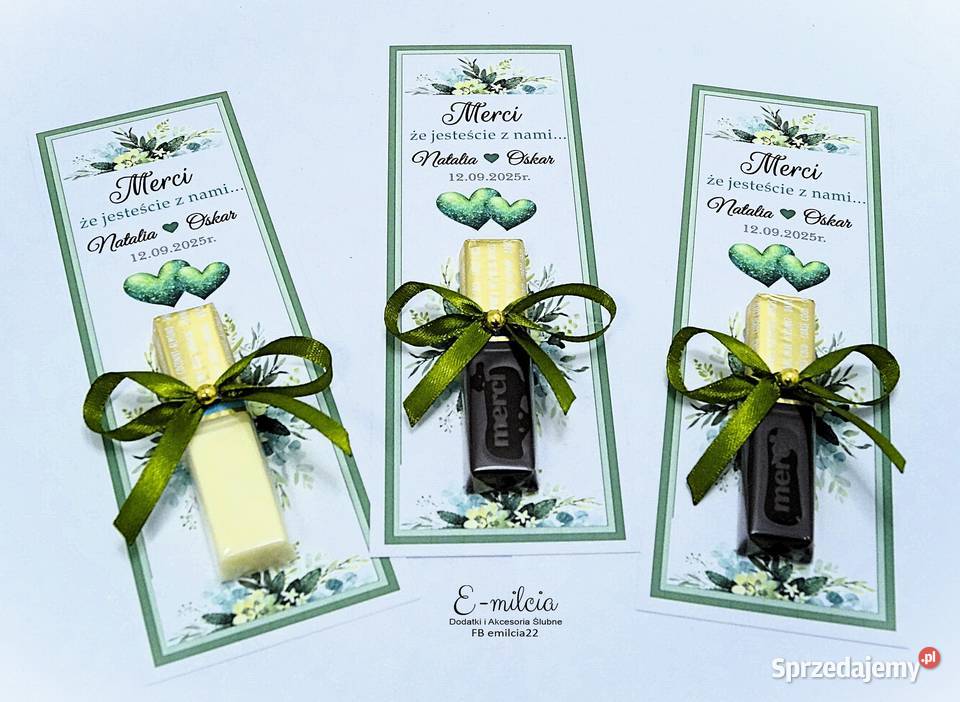 Kompletne Merci podziękowanie gości z okazji Uniseks Zielona Góra