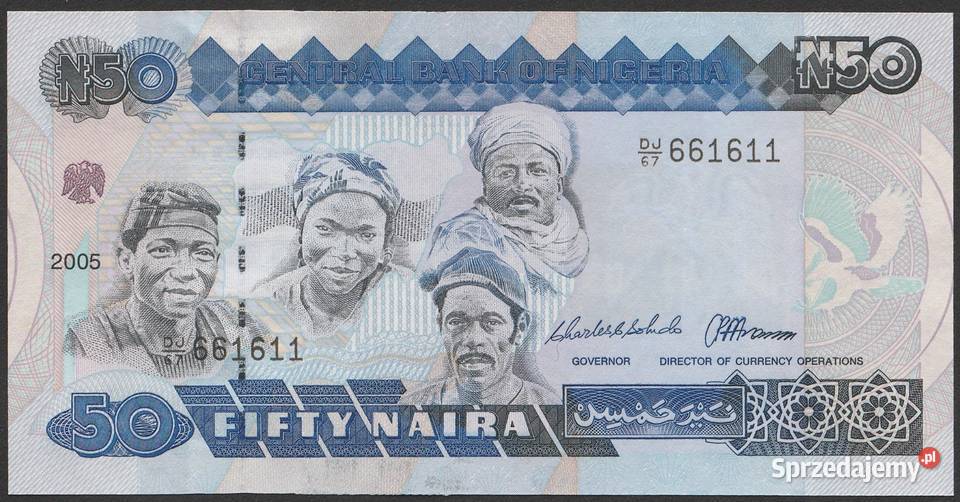 NIGERIA 50 NAIRA 2005 STAN BANKOWY UNC Łódź