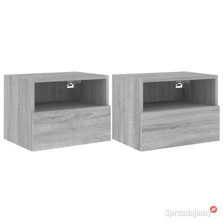 Ścienne szafki TV 2 szary dąb sonoma 40x30x30 Warszawa