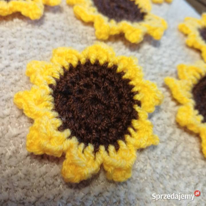 Słonecznik szydelkowy aplikacja Lidzbark Warmiński