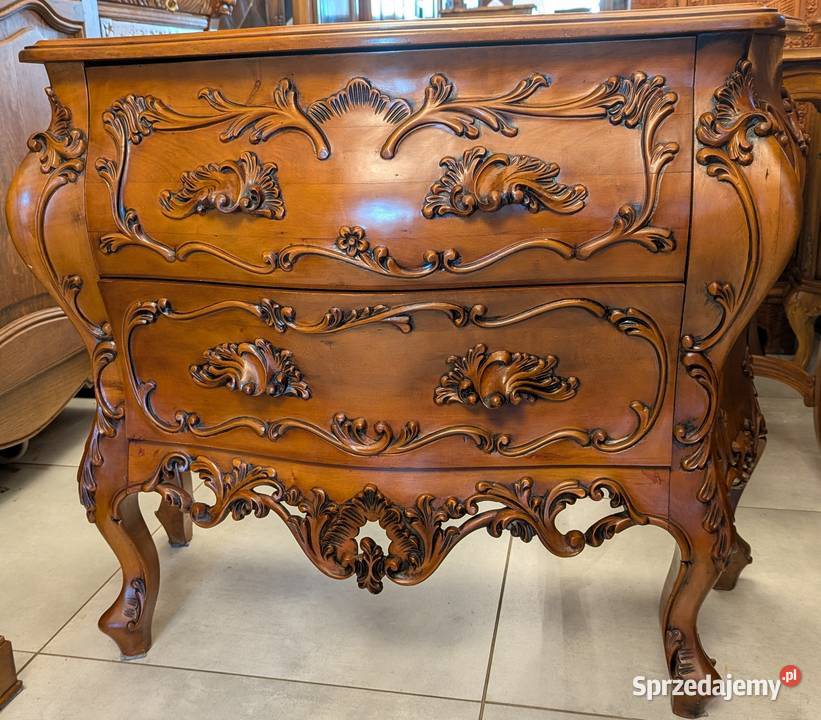 Wspaniała komoda neobarokowa orzech sklep Dąbrowa Górnicza
