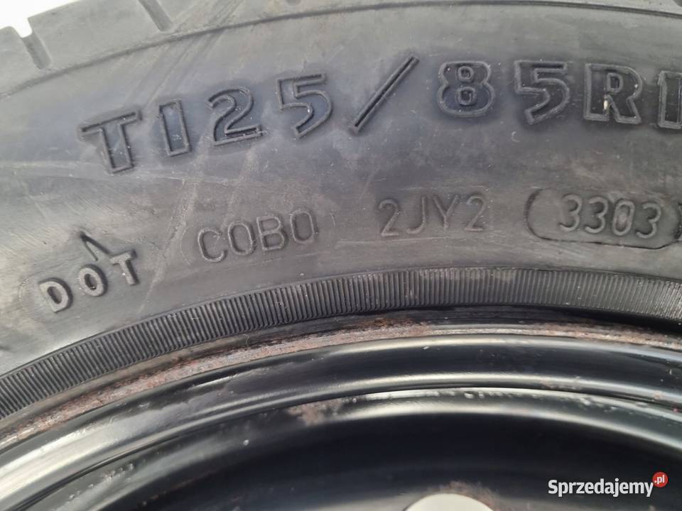 KOŁO DOJAZDOWE Volvo S40 II V50 C30 12585 R16 Samochodowe Chełm