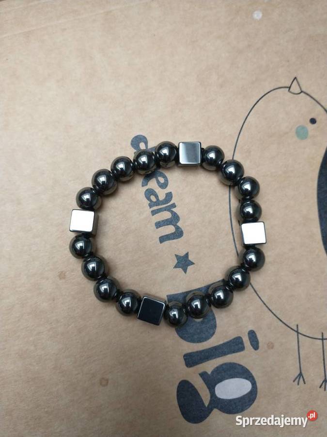 Bransoletka hematyt rękodzieło Antyki, Sztuka, Kolekcje Łódź