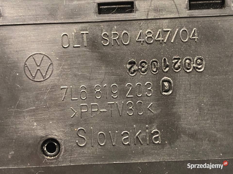 KRATKA NAWIEWU TYŁ VW TOUAREG 7L6819203D SUV podkarpackie