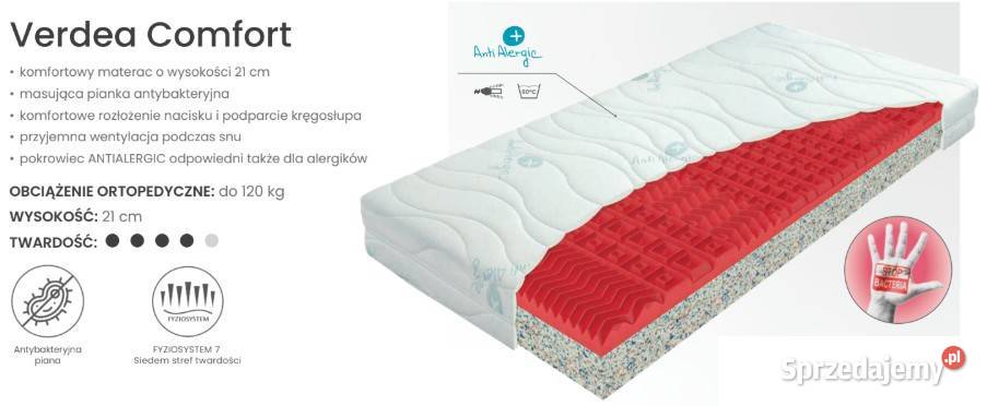 Materac VERDEA COMFORT MATERASSO piankowy