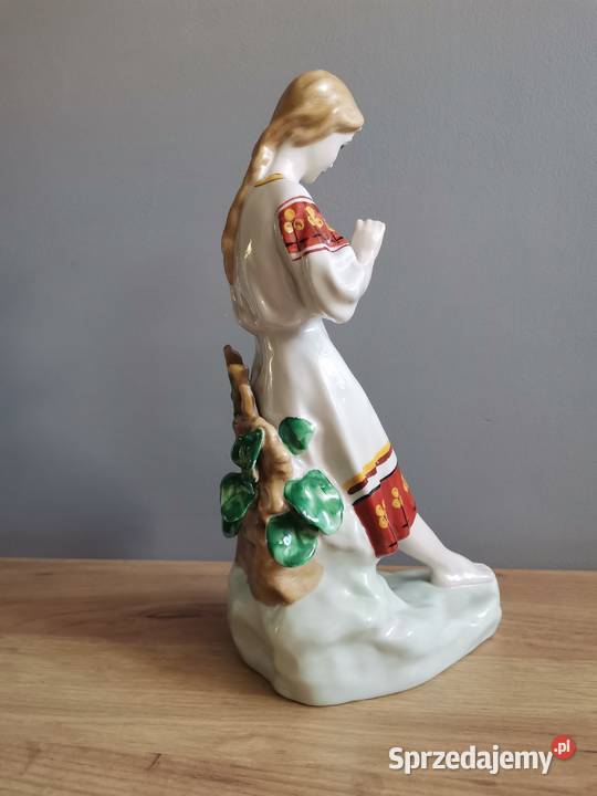 Stara duża figurka porcelanowa Dziewczyna z Katowice