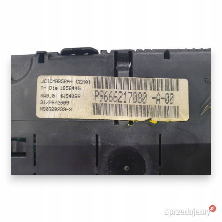 LICZNIK ZEGARY P9666217080 Citroen C4 Picasso 16 Wyposażenie wnętrza sprzedam