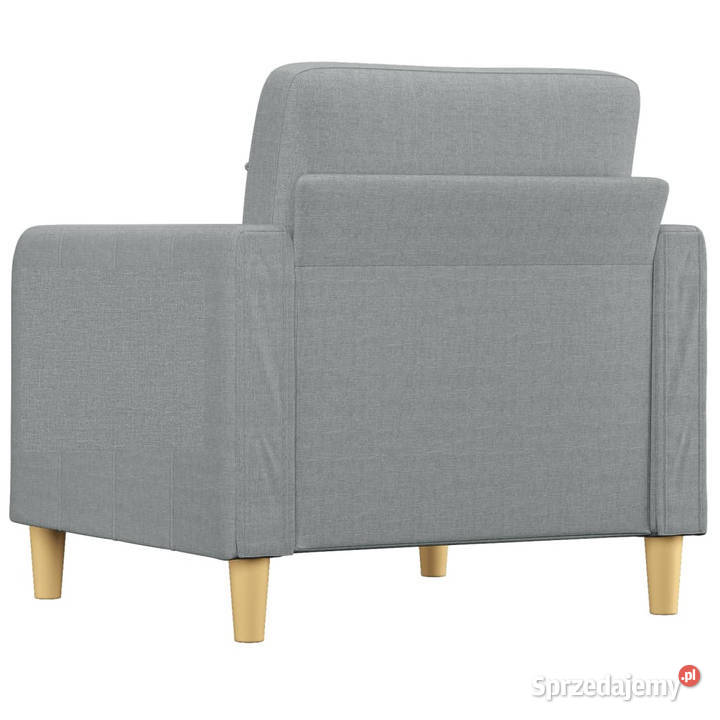 Fotel jasnoszary 60 obity tkaniną WM359075 Warszawa