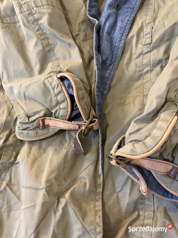 Kurtka parka zielna jesień wiosna khaki jeans podkarpackie Jasło