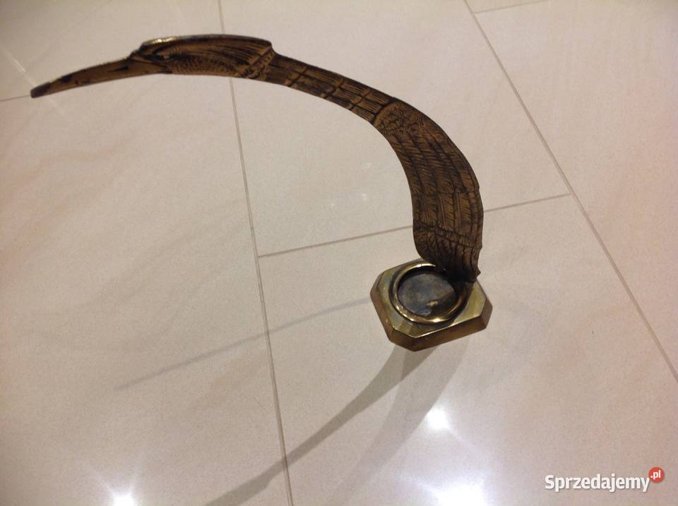 Stary Mosiężny Kałamaż Dekoracja inny kolor Nowa Sól