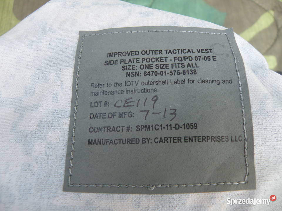 Kieszeń boczna IOTV molle komplet ucp