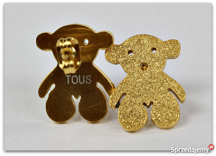 Złote Kolczyki Tous Misie Nowość Okazja Wrocław