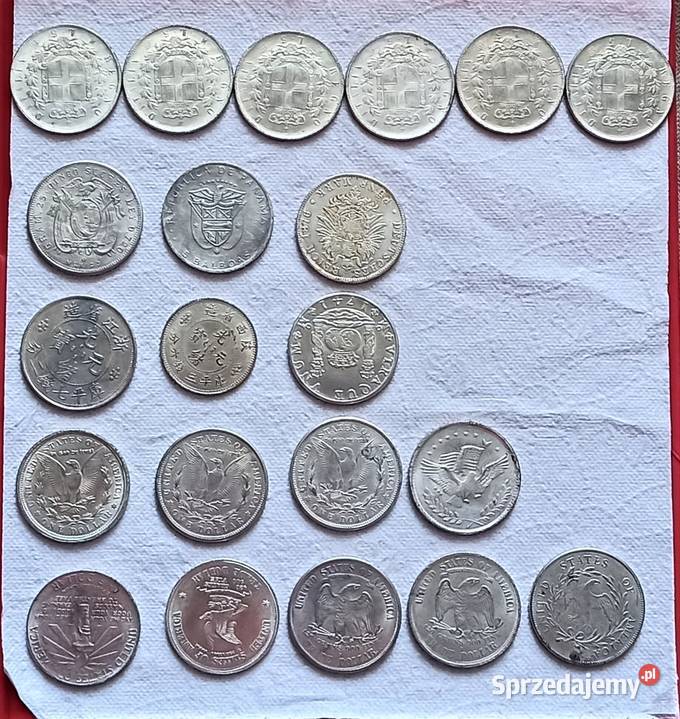 Zestaw różnych monet Wrocław sprzedam
