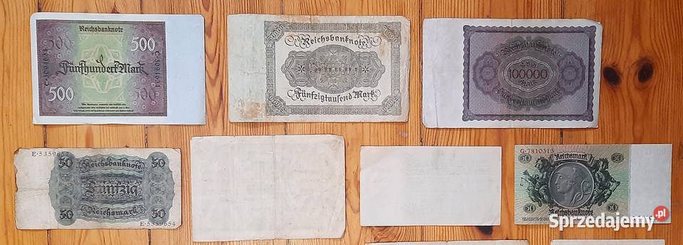 Zestaw Starych Banknotów N1 Pozostałe śląskie Gliwice