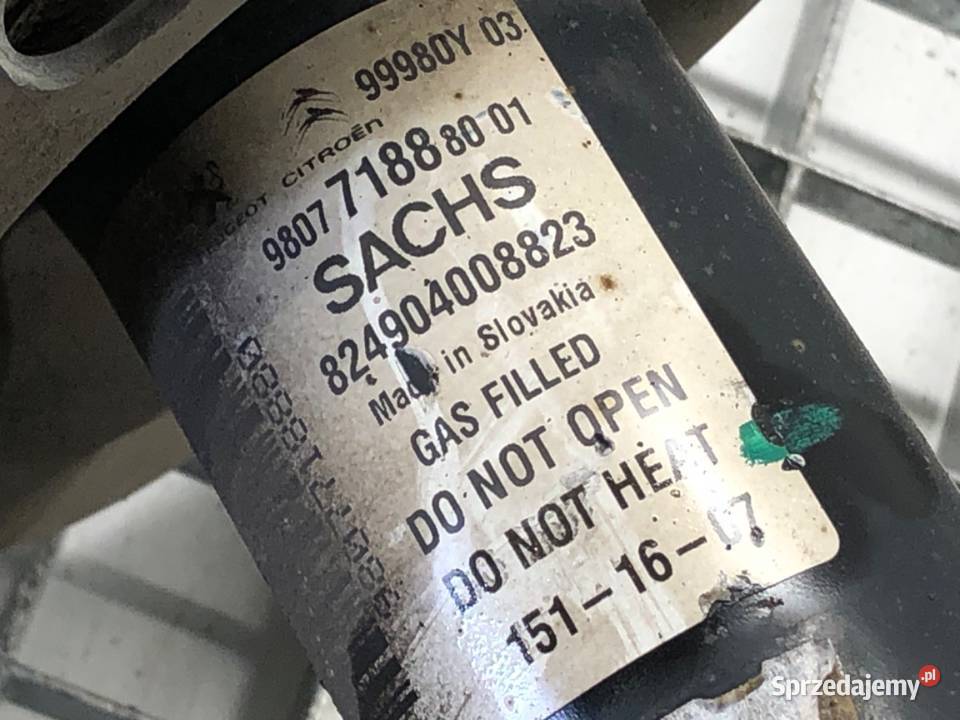 AMORTYZATOR PRAWY PRZÓD SPRĘŻYNA DS DS 5 16