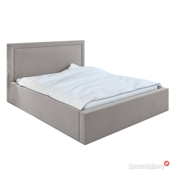 *Tanie,solidnie wykonane łóżko ROZELL 200x200 z materacem