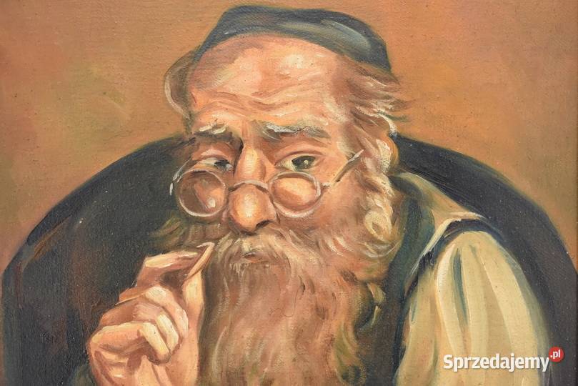 M Lisowski Żyd W Okularach Liczący Pieniądze Kraków