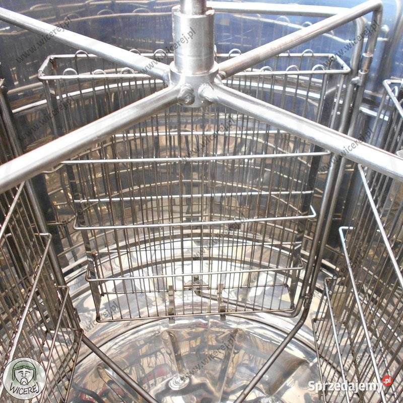 Miodarka ręczna 4 kasetowa Nierdzewna Pszczelarstwo Jaśliska