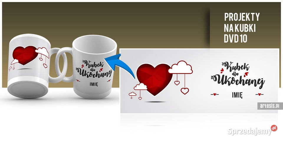 Foto Kubek projekty dvd 9 na Walentynki szablony Katowice sprzedam