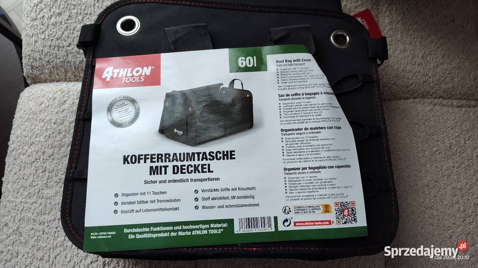 Organizer do bagażnika 60l Organizery i siatki Łazy sprzedam