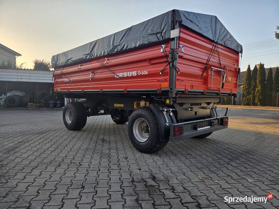 Przyczepa URSUS D606 6T Plandeka stelaż 107 m 10
