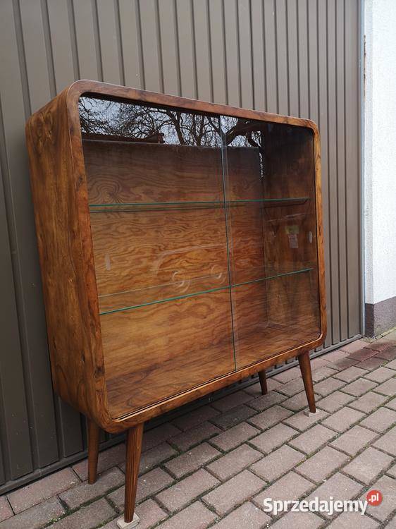 Witryna Biblioteka ARTDECO Orzech Stara Antyk Swarzędz