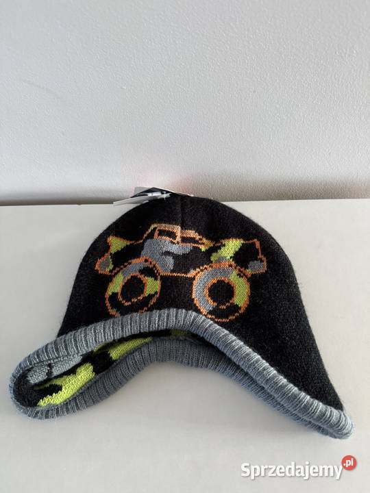 Nowa czapka niemowlęca zimowa z zasłonięciem Poznań