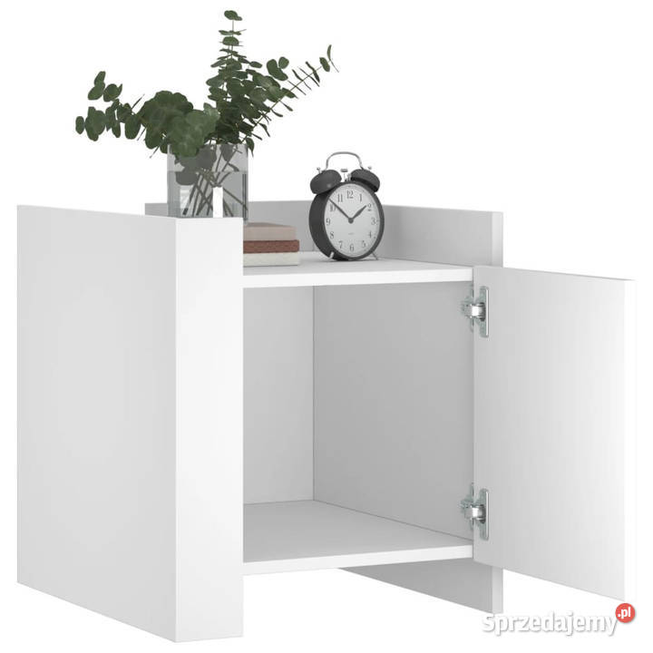 Szafka nocna biała 45x50x50 materiał Warszawa