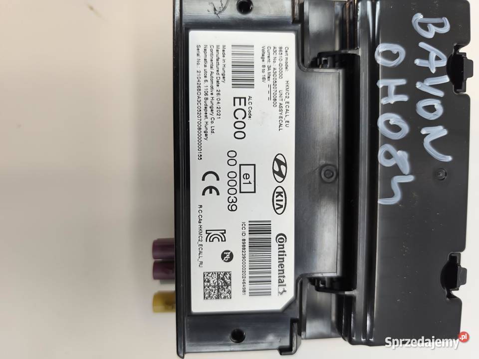 MODUŁ STEROWNIK HYUNDAI BAYON 96510Q0000 osobowe