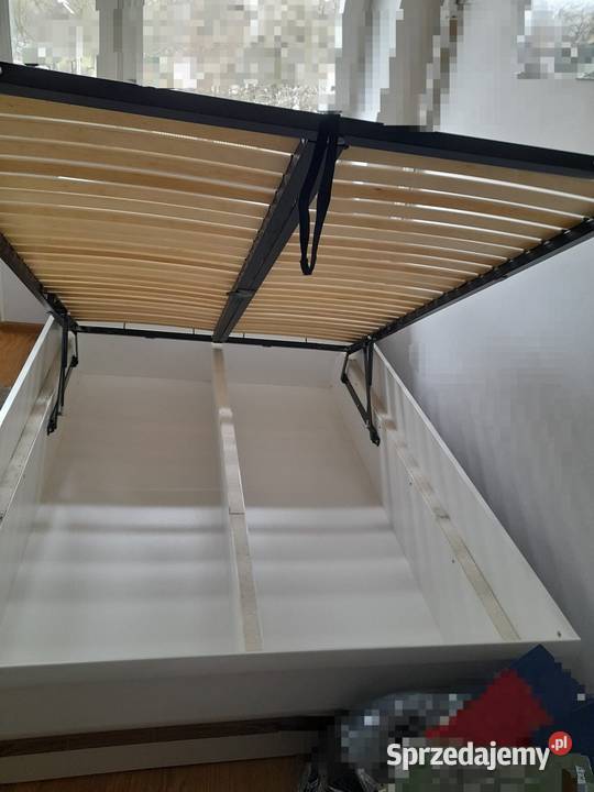 Łóżko 140x200 ze stelażemmaterac stan idealny Warszawa sprzedam
