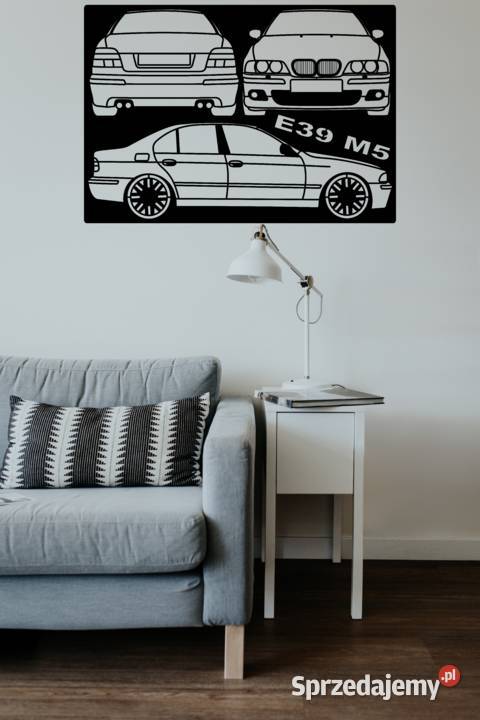 BMW M5 E39 grafika ścienna mdf czarny Świerklaniec