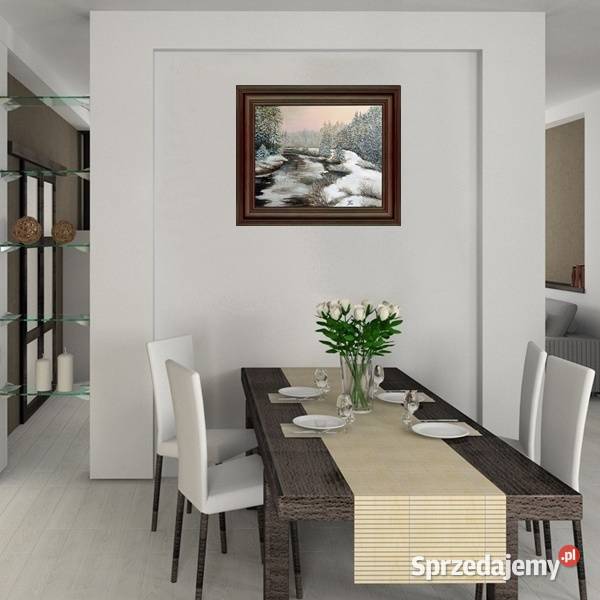 Obraz olejny Zima Lublin