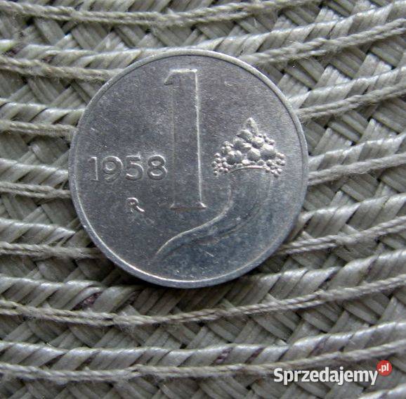 Włochy 1 Lir 1958r Kalisz