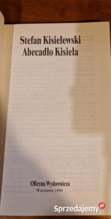 Abecadło Kisiela Stefan Kisielewski 1988 książka Proza i poezja Dąbrowa Górnicza sprzedam