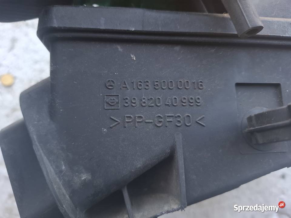 Obudowa Filtra Powietrza Mercedes ML 27 Pozostałe Wisznice sprzedam