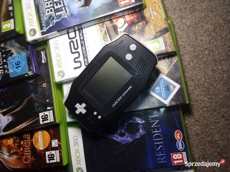Gameboy Advance Black 5 Gier Szczecin sprzedam